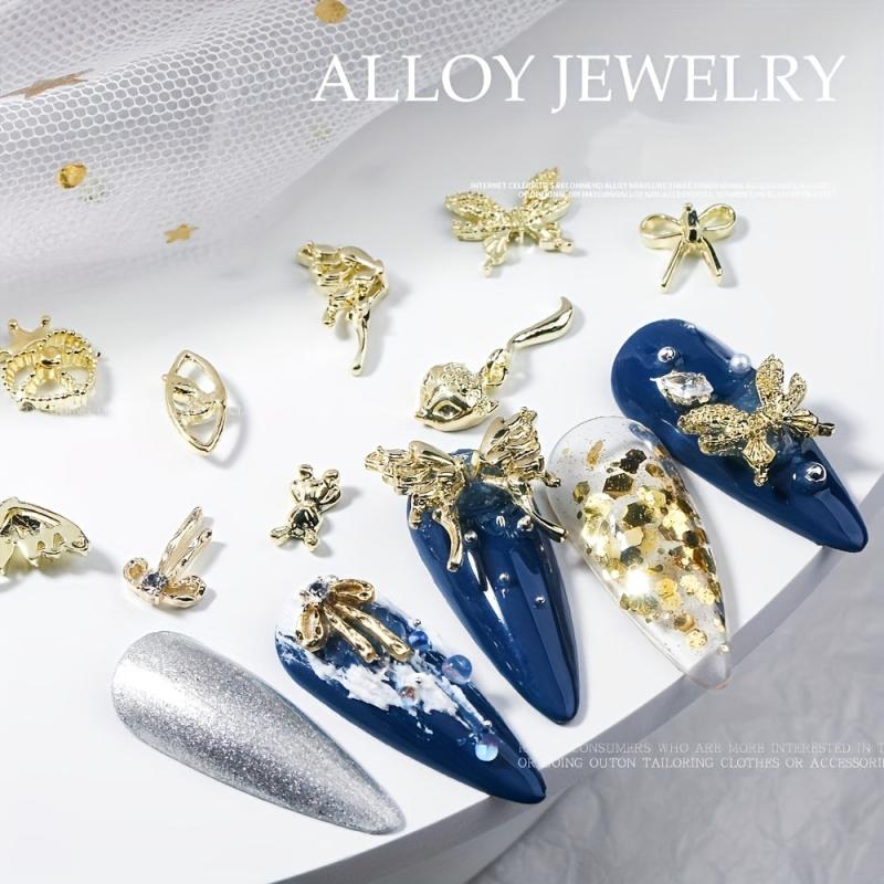 10pcs 3D Alloy Nail Art Charms for DIY or Salons