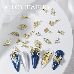 10pcs 3D Alloy Nail Art Charms for DIY or Salons
