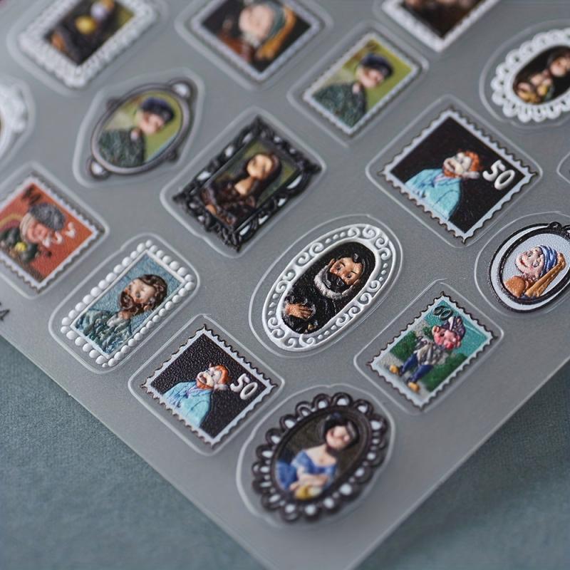 5D Embossed Cartoon Nail Art Stickers - Nail Decoration Accessories