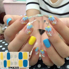Full Cover Nail Wraps with Nail Rubbing Strips, DIY Nail Art for Women and Girls