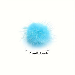 12PCS 3D Nail Charms Magnetic Fluffy Balls Nail Art Charms For Acrylic Nails