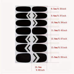 Waterproof Nail Polish Stickers Full Cover Adhesive Decal Strips