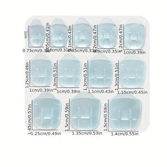 24pcs Jelly Glue Plus Size Nail Stickers