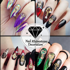 36 Pcs Nail Art Rhinestone Charms 3D Dangle Nail Charms For Acrylic Nails