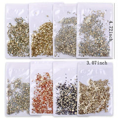 1440pcs Iridescent Rhinestones Crafts Nails Jewelry DIY Projects