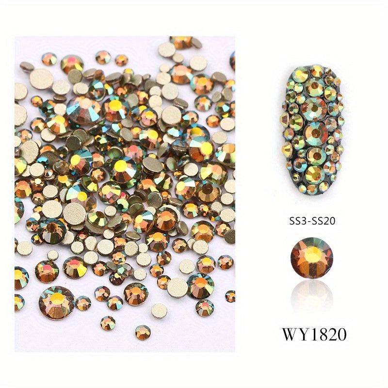 1440pcs Iridescent Rhinestones Crafts Nails Jewelry DIY Projects