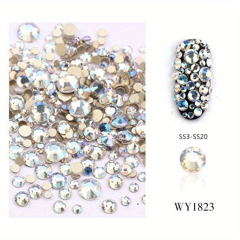 1440pcs Iridescent Rhinestones Crafts Nails Jewelry DIY Projects