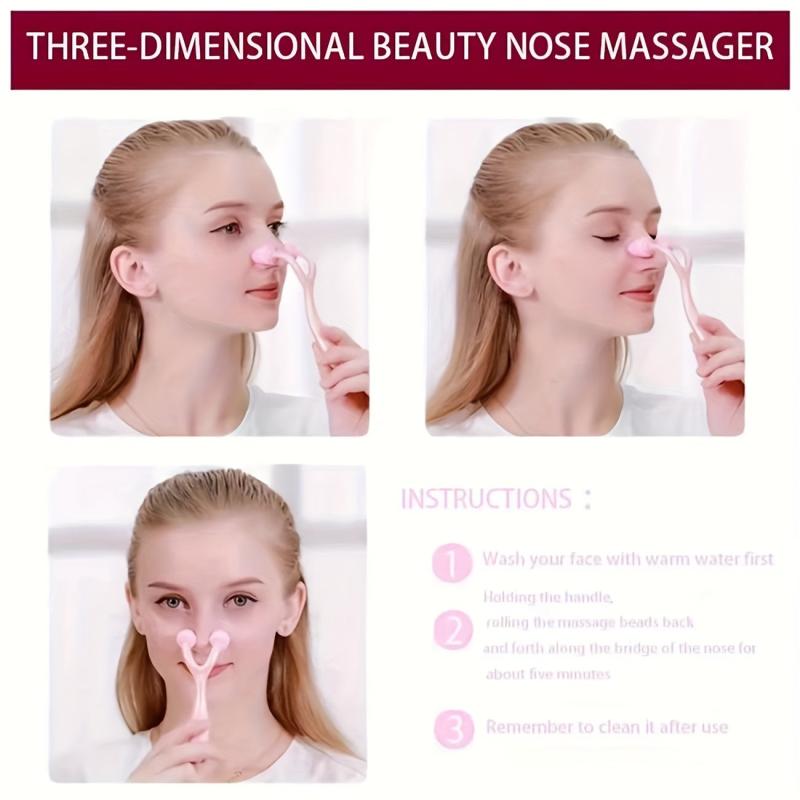 Silicone Facial Roller Massager for Nose Straightening