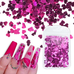 Colorful Heart Nail Sequins DIY Manicure Decorations