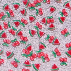 20pcs Summer Ice Transparent Fruit Nail Art Charms Nail Decoration Accessories