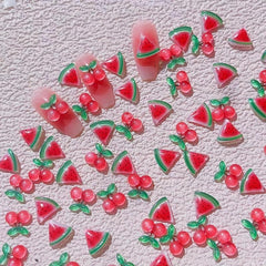 20pcs Summer Ice Transparent Fruit Nail Art Charms Nail Decoration Accessories
