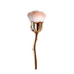 Rose Makeup Brush Large Full Coverage Face Powder Bronzer Blush Foundation Brush
