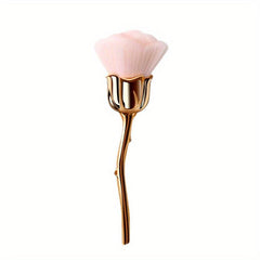 Rose Makeup Brush Large Full Coverage Face Powder Bronzer Blush Foundation Brush