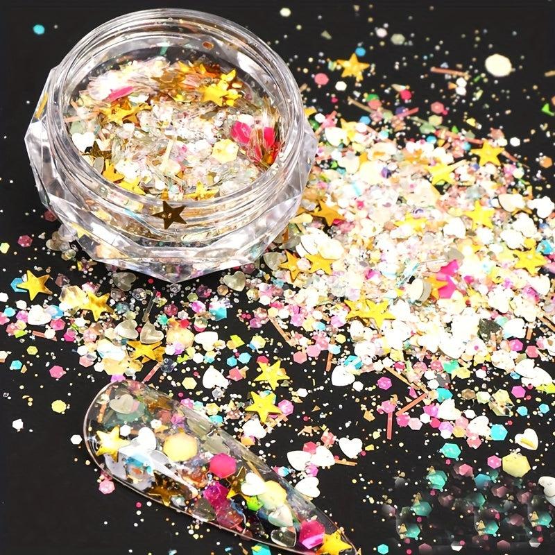 Chunky Nail Glitter Sequin Irregular Nail Art Glitter Flakes