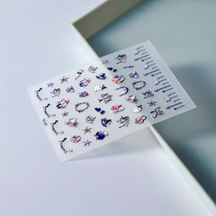 5D Ghost Nail Art Stickers Self Adhesive Halloween Nail Decals