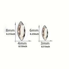 500pcs Crystal Rhinestones Mixed Colors and Sizes for Nail Art and DIY Crafts