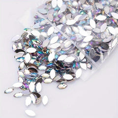 500pcs AB Horse Eye Rhinestones 4x8mm for Nails - Nail Art Deco