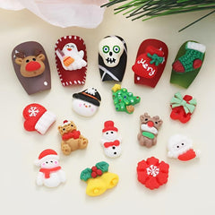 Elk Nail Art Charms for Christmas Decor