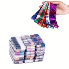Spring Nail Foil Wraps Adhesive Decals for Manicure