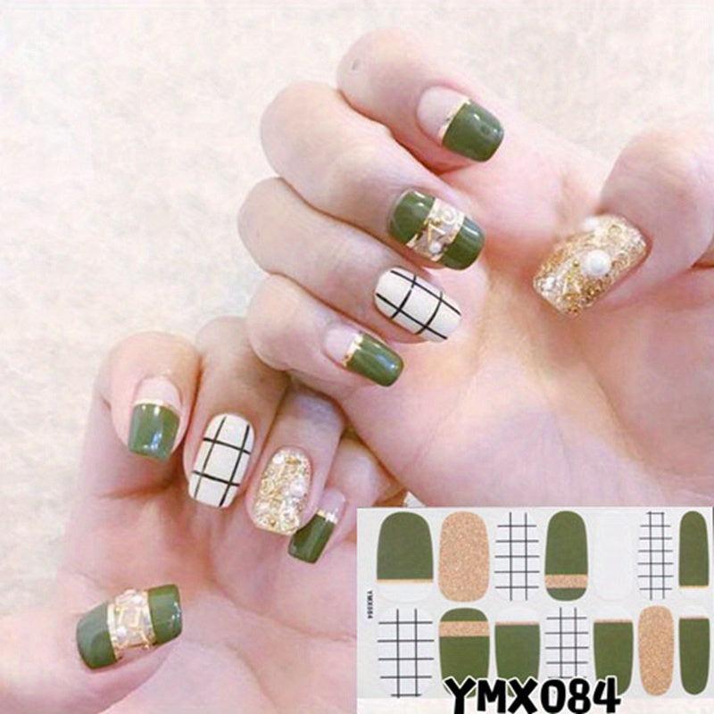 Spring Summer Nail Polish Stickers Self Adhesive Nail Art Decal Strips
