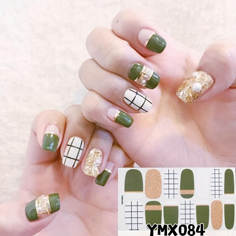 Spring Summer Nail Polish Stickers Self Adhesive Nail Art Decal Strips