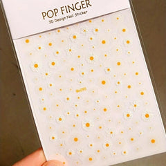 Summer Daisy Fruits and Florals Nail Art Decals Back Glue Nail Stickers