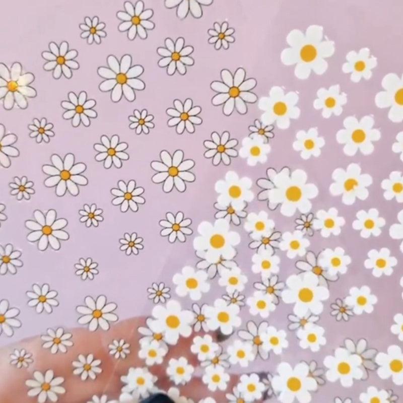Summer Daisy Fruits and Florals Nail Art Decals Back Glue Nail Stickers