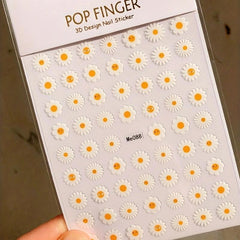 Summer Daisy Fruits and Florals Nail Art Decals Back Glue Nail Stickers