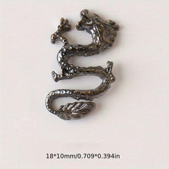 5pcs 3D Dragon Nail Charms Vintage Chinese Style Nail Art Accessories