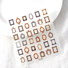 Waterproof 5D Nail Stickers Adhesive Tattoo Nails Accesories