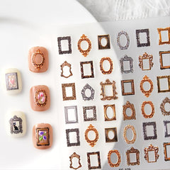 Waterproof 5D Nail Stickers Adhesive Tattoo Nails Accesories