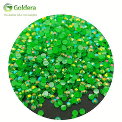 2500pcs 3mm Milk AB Non Hot Flatback Jelly Rhinestones