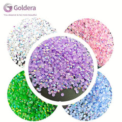 2500pcs 3mm Milk AB Non Hot Flatback Jelly Rhinestones