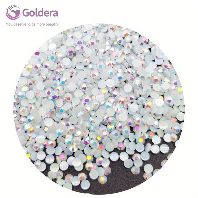 2500pcs 3mm Milk AB Non Hot Flatback Jelly Rhinestones
