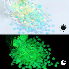 Luminous Holographic Nail Glitter Sequins for DIY Decals
