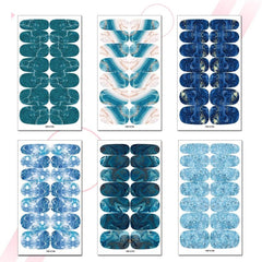 Marble Stripe Nail Polish Stickers Self Adhesive Manicure Decal Strips
