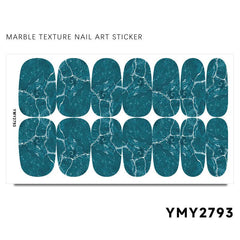 Marble Stripe Nail Polish Stickers Self Adhesive Manicure Decal Strips