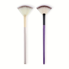Fan Shaped Highlight Brush Soft Hair Blush Powder Makeup Brush