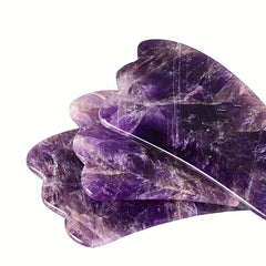 Amethyst Gua Sha Stone Facial Tool for Spa Acupuncture Care