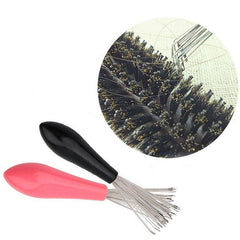 2pcs Comb Hair Brush Cleaner Plastic Handle Cleaning Brush Remover