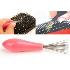 2pcs Comb Hair Brush Cleaner Plastic Handle Cleaning Brush Remover
