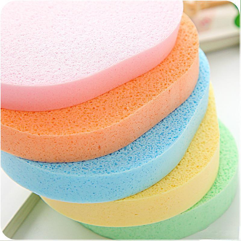 3pcs Facial Bath Cleansing Sponges Reusable Cosmetic Face Sponge Pads