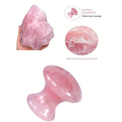 Rose Quartz Mushroom Massage Stone Gua Sha Scraping Tool
