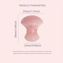 Rose Quartz Mushroom Massage Stone Gua Sha Scraping Tool