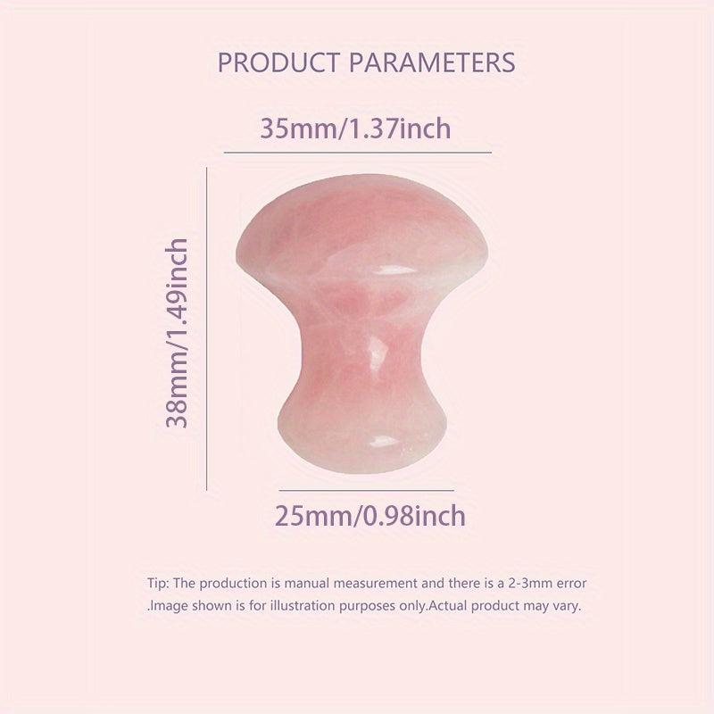 Rose Quartz Mushroom Massage Stone Gua Sha Scraping Tool