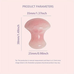 Rose Quartz Mushroom Massage Stone Gua Sha Scraping Tool