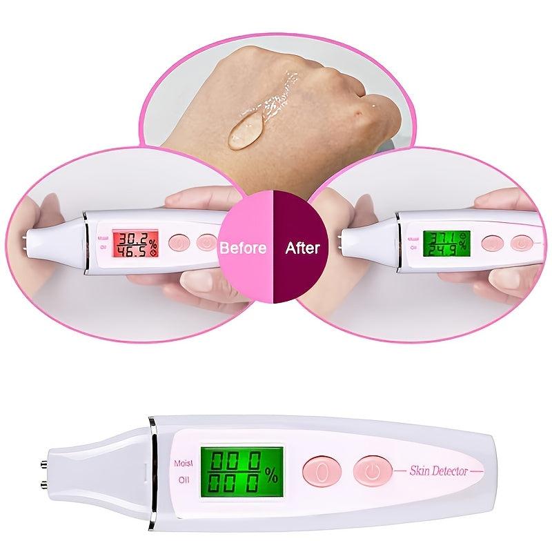 Portable Digital Skin Analyzer - Detect Moisture & Copper Cylinder Test Head