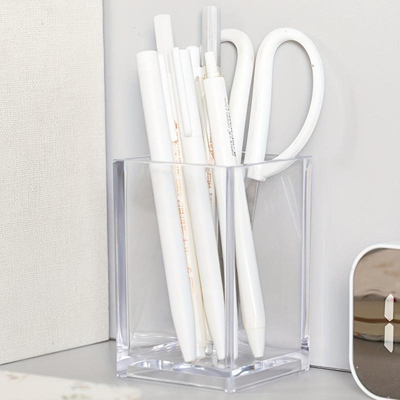 Clear Makeup Brush Holder Organizer Cosmetic Storage Cup