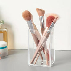 Clear Makeup Brush Holder Organizer Cosmetic Storage Cup