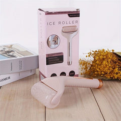 Portable Ice Roller for Skin Care and Lifting Pink ABS Handheld Massager